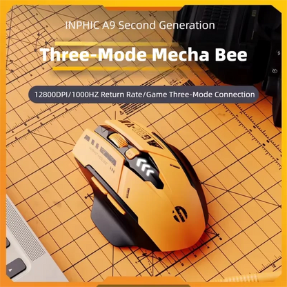 Inphic A9 V2 Wireless Gaming Mouse – 12800 DPI Rechargeable Ergonomic Mouse