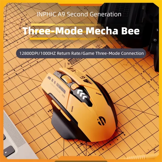 Inphic A9 V2 Wireless Gaming Mouse – 12800 DPI Rechargeable Ergonomic Mouse
