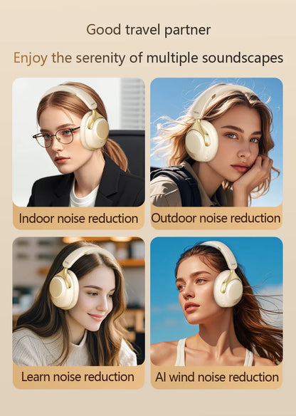 Acer OHR524 ANC Wireless Bluetooth Headphones 360° Surround Sound Gaming Headset with HD Mic, Noise Cancellation & 100H Battery