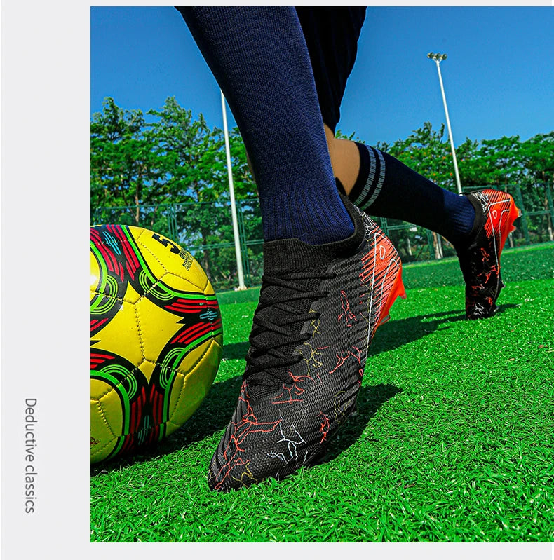 New Men's Football Boots Wholesale Cleats Non-Slip Sneakers Training Soccer Shoes Top Quality FG Drop Shipping Unisex Adult