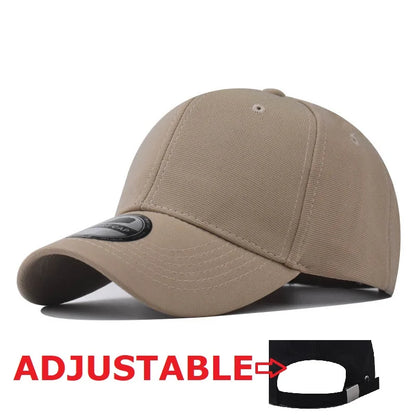Casquettes Snapback fermées à l'arrière, non réglables, pour homme, de qualité, style hip-hop, ajustées, pour adulte, couleur unie, casquettes de baseball, 57-58 cm, pour petits visages