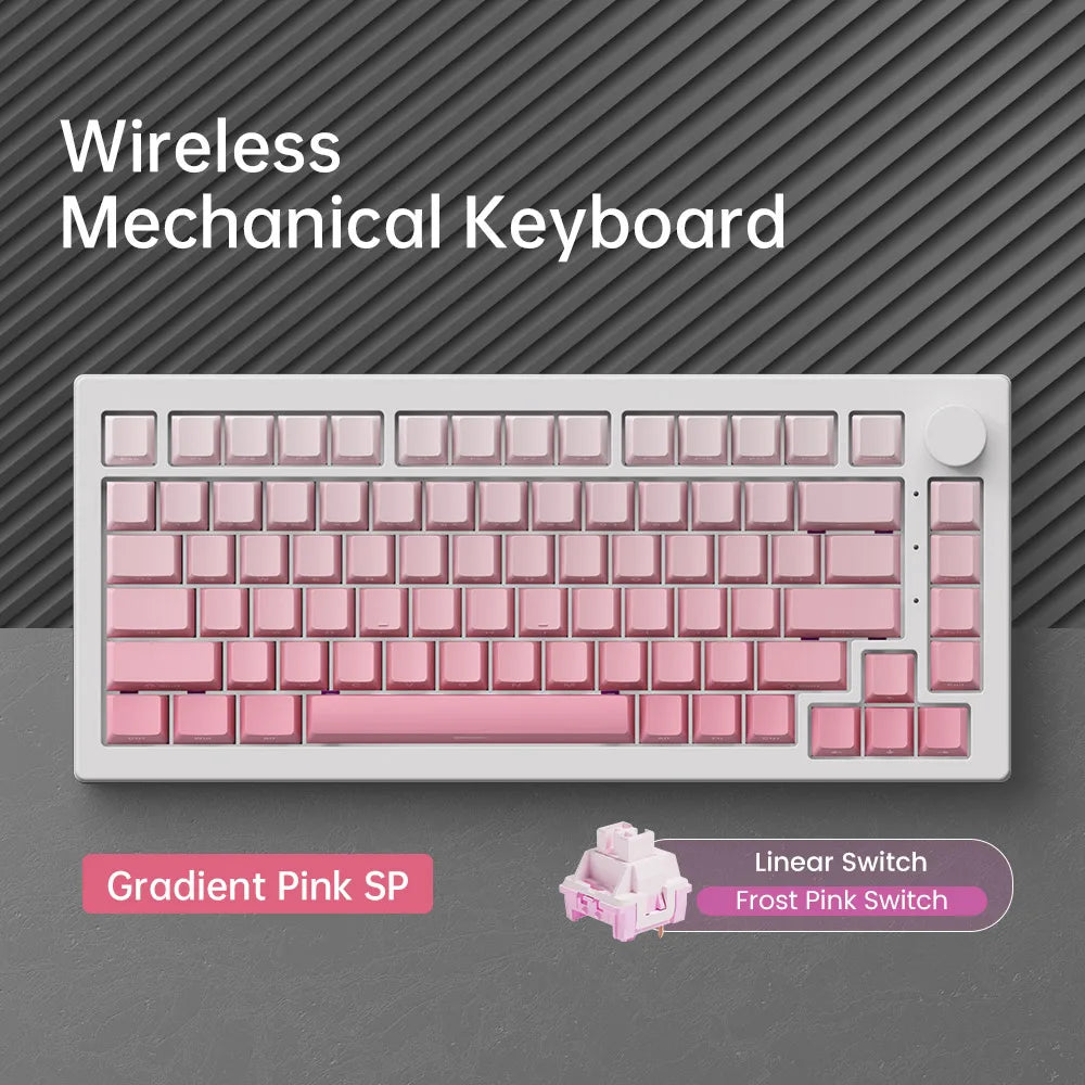 Akko 5075 V3 75% Mechanical Keyboard 8000/10000mAh 2.4GHz Wireless/ Wired Type-C/BT 5.0 Hot Swap RGB Gasket for Gaming Typing