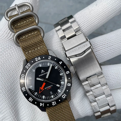 STEELFLIER SF793 NEW Automatic Mechanical Luxury Wristwatch NH34 Movement Synthetic Sapphire 20Bar Waterproof Men Luminous Watch