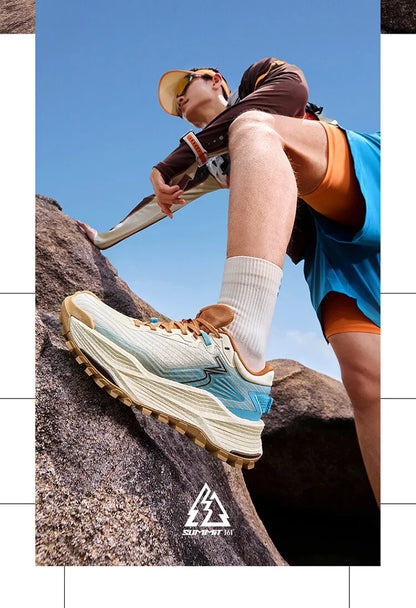 361 Degrees WUXIA 2 Laufschuhe, leicht, atmungsaktiv, dämpfend, rutschfest, weich, Outdoor-Wanderschuhe, vielseitige Sneaker für Herren, 672542201