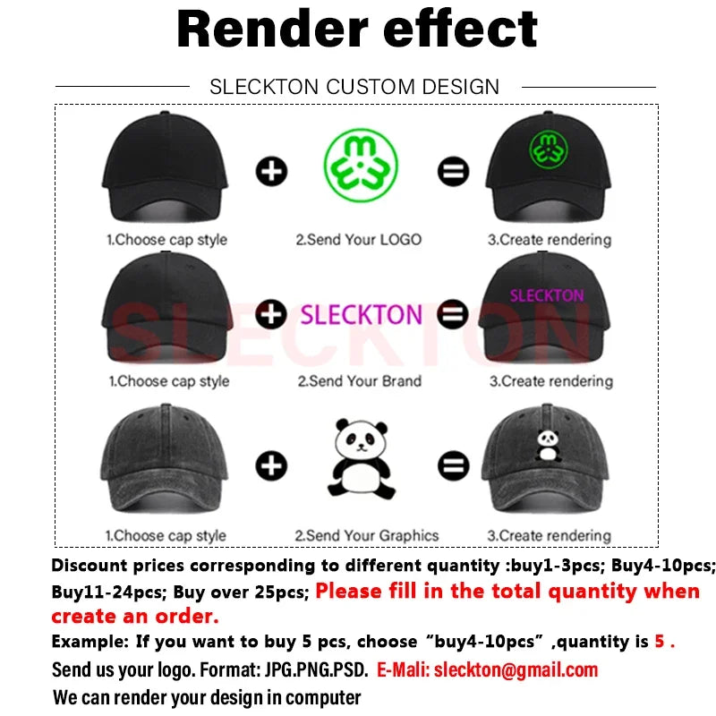 SLECKTON Kasketter med brugerdefineret logo – Hiphop-snapback-kasketter i høj kvalitet – Bogstavbroderi – Branddesign – Trucker-kasket – Engros-kasketter – Voksenstørrelser