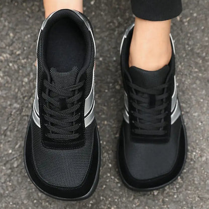 New Wide Toe Men Shoes Casual Soft Sole Wide Last Shoes Walking Sneakers 2025 Breathable Unisex Mesh Comfortable Barefoot Shoes