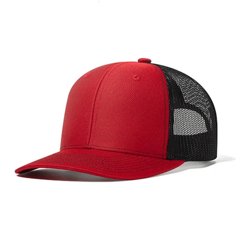 Cappellino da baseball classico in rete traspirante per donne, cappellino casual da camionista traspirante, cappellino unisex regolabile con chiusura a scatto, cappellino sportivo e dinamico da papà