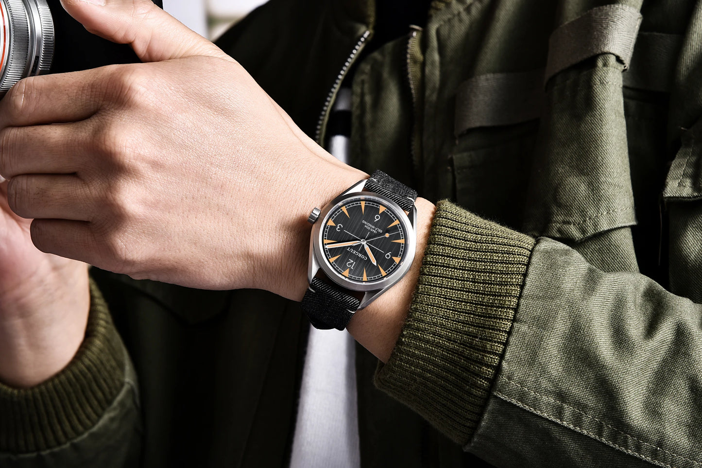 CORGEUT NH35/MIYOTA 8215 watches man Cattle Belt Automatic Mechanical Sapphire Glass Watches Fashion Casual Sports watches