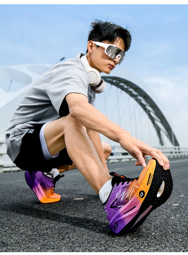 Running Shoes Speciality Carbon Board Marathon Men Sports Breathable Lightweight Women's Comfortable Athletic Nonskid Sneakers