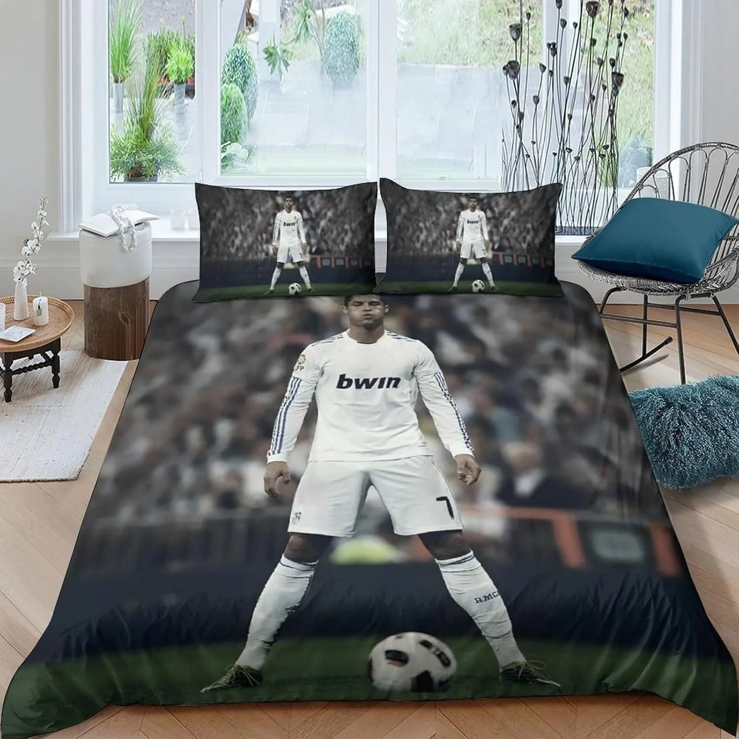 Football Ronaldo Duvet Cover CR7 Bedding Set Adult Boy Girl Bedroom Decoration Children Gift Single Double Large Size