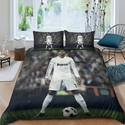 Football Ronaldo Duvet Cover CR7 Bedding Set Adult Boy Girl Bedroom Decoration Children Gift Single Double Large Size