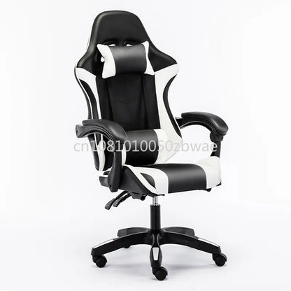 Ergonomic Gaming Office Chair Racing Style Computer Chair with Adjustable Height, Comfortable E-Sports Desk Chair for Home Office, PC Gaming & Work