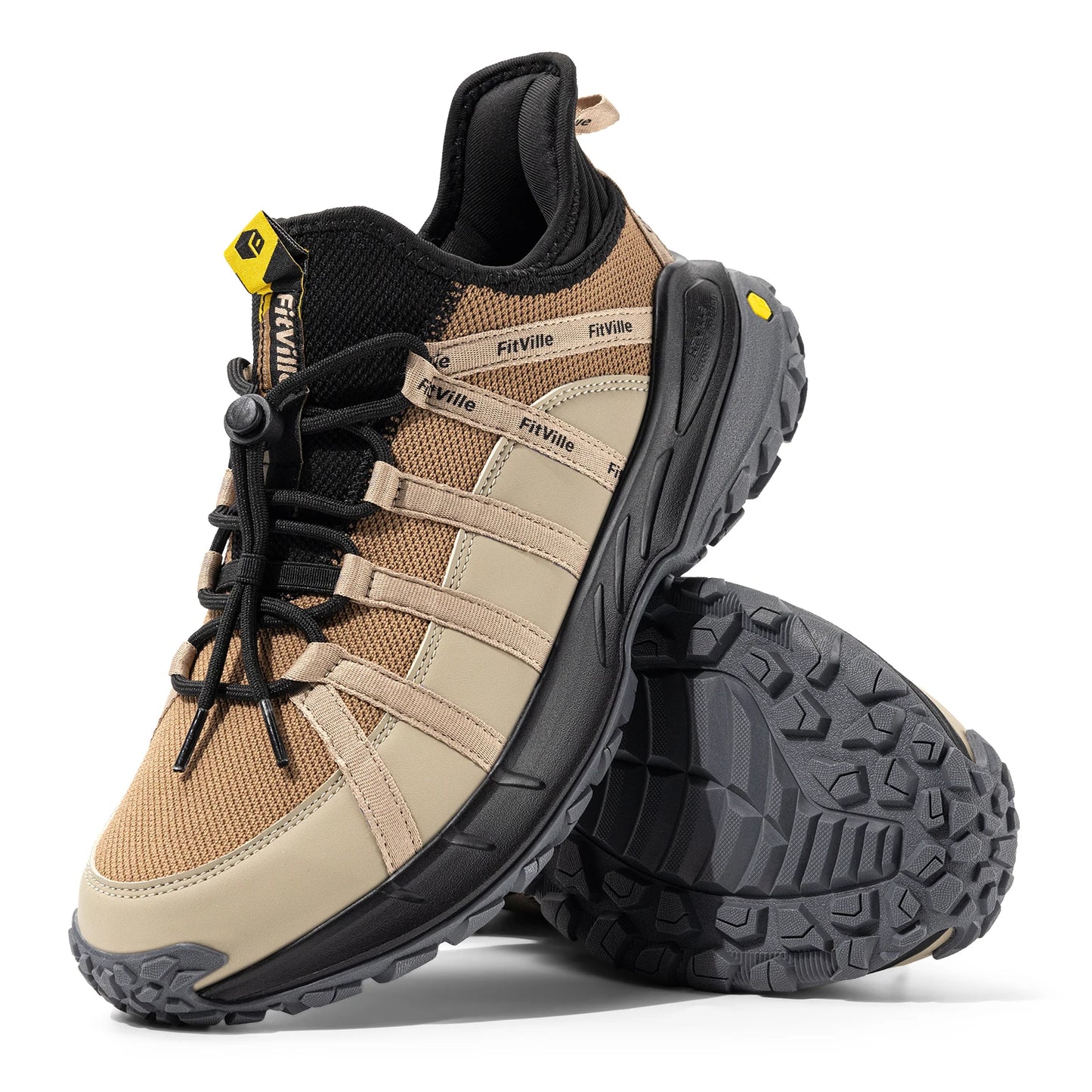 Fittington Wide Sneakers for Men Slip-On Hiking Shoes Soft Comfortable Men Running Shoe Slip-Resistant Walking Shoes with Arch Support