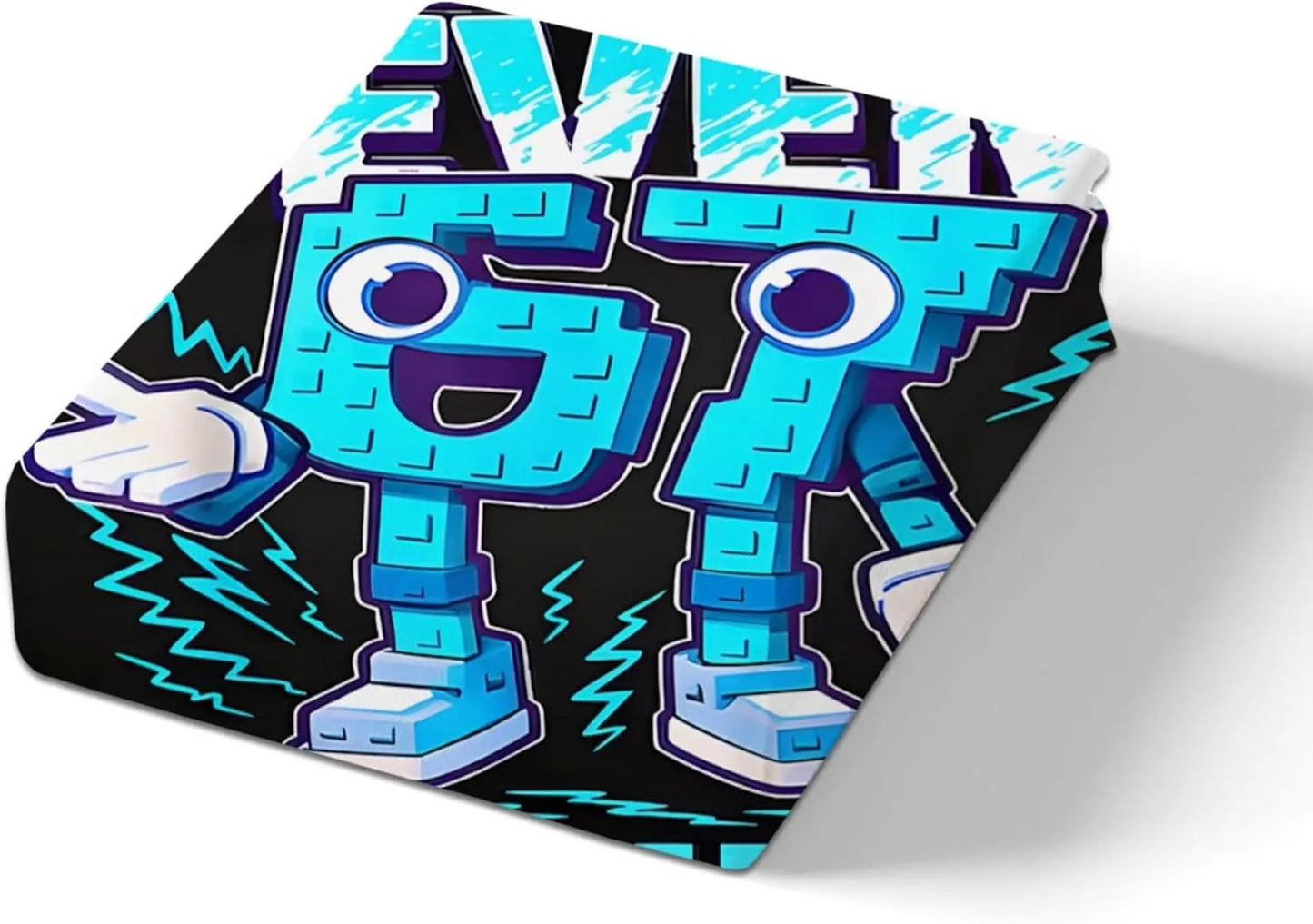 Komplet posteljine s cartoon printom Six Seven 67, 2/3 komada, navlaka za poplun i jastučnica za dom, tinejdžere i odrasle, poklon za dječake i djevojčice