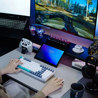 MACHENIKE K500-B94 Mechanical Keyboard Wired Gaming Keyboard, 94-Key Hot Swappable RGB Mechanical Keyboard with PBT Keycaps, Compact 90% Gaming Keyboard for PC & Laptop