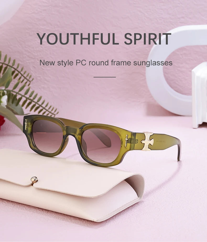 Punk Soaring Eagle Sunglasses Men 2026 Luxury Brand Designer Fashion Rectangle Sun Glasses For Women Steampunk Shades Eyewear