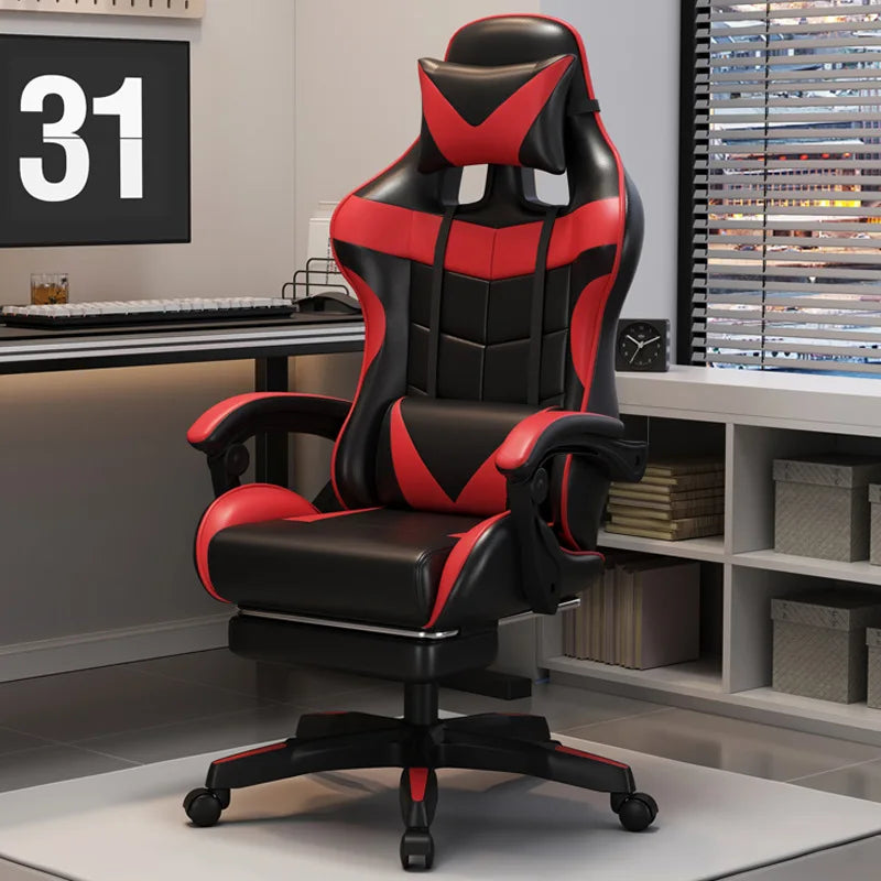 Ergonomic Office Chair Modern Gaming Chair with Rotatable Design, Comfortable Breathable Executive Desk Chair with Armrests for Home & Office