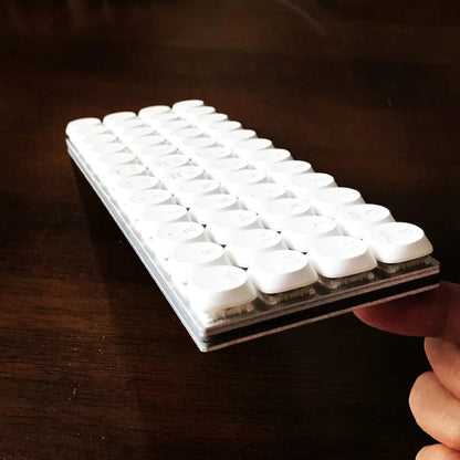 Planck 48 Wired Keyboards Full 1u Orthogonal Inline Keyboard Single Mode Customized Hot-Swap Mechanical Gaming Keyboard Gifts