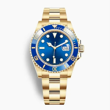 New High Quality Luxury Premium Men's Watch with and Mechanical Winding Strap 904L Stainless Steel Black Blue Waterproof