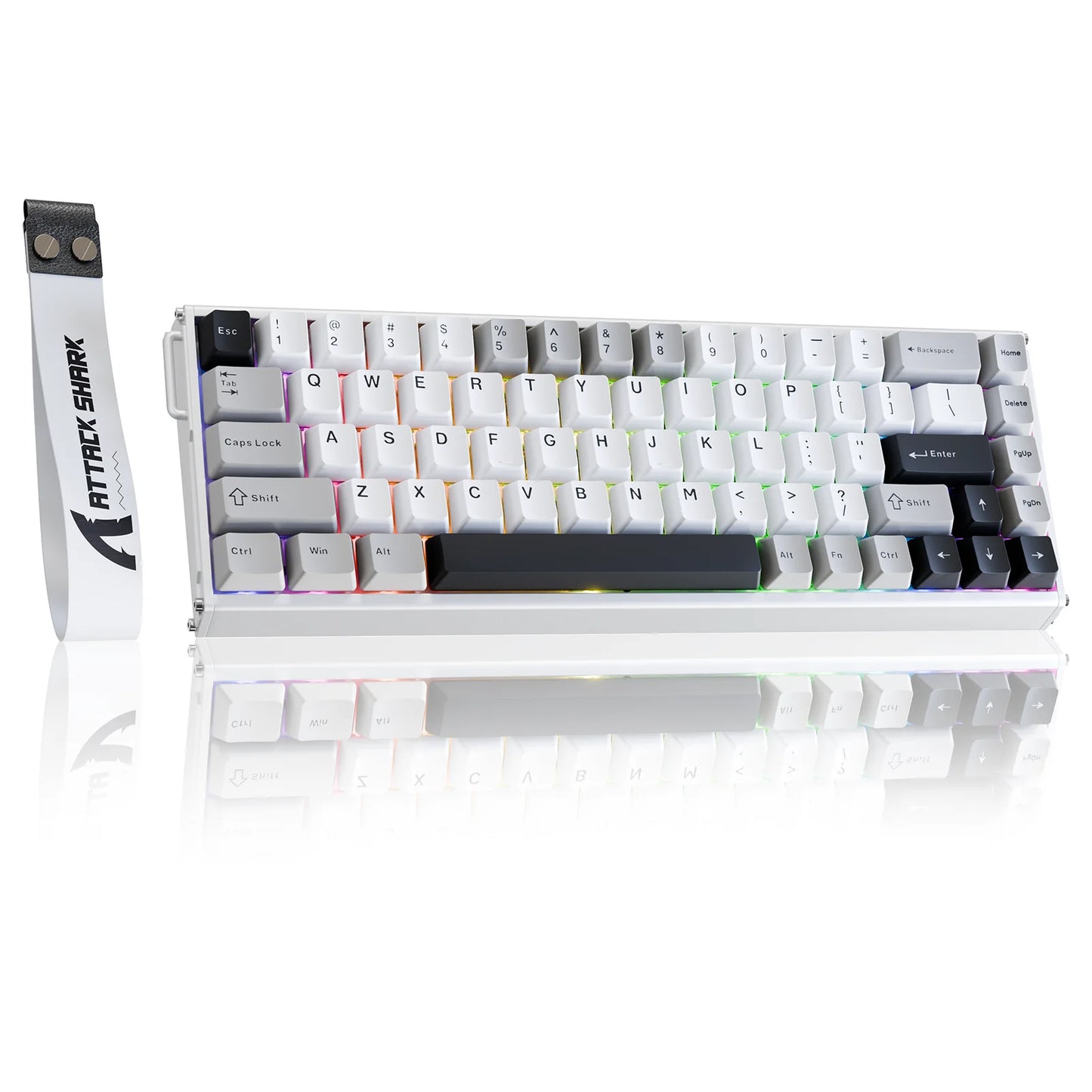 ATTACK SHARK X68MAX HE Rapid Trigger Magnetic Keyboard 60% Aluminum Wired Gaming Keyboard with Magnetic Switches, 8KHz Polling Rate & 0.005mm RT Accuracy