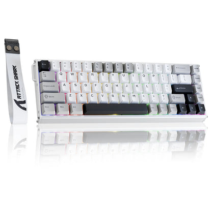 ATTACK SHARK X68MAX HE Rapid Trigger Magnetic Keyboard 60% Aluminum Wired Gaming Keyboard with Magnetic Switches, 8KHz Polling Rate & 0.005mm RT Accuracy