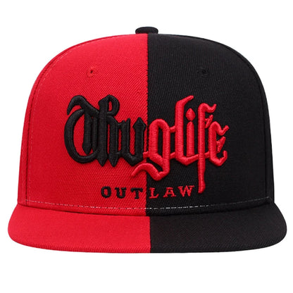 Casquette à bord plat « Thug LIFE » pour enfants, casquette streetwear hip-hop pour hommes, casquette de cyclisme, de pêche et de protection solaire pour femmes, casquette de baseball ajustable