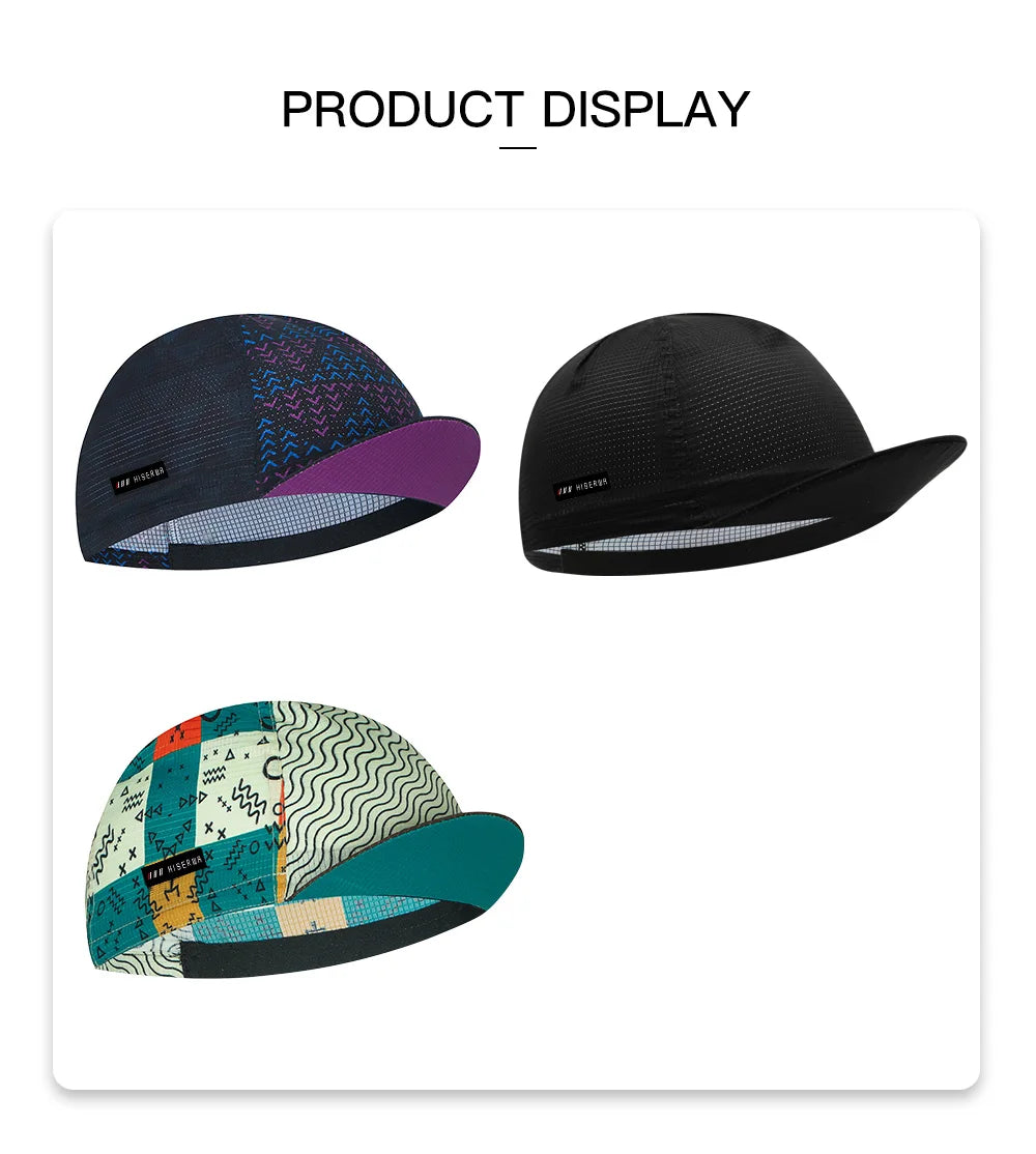HISERWA Cappellino da ciclismo per uomo e donna, protezione solare, estivo, traspirante, sportivo, ad asciugatura rapida, cappellino da bicicletta, copricapo da ciclismo, Gorra Ciclismo