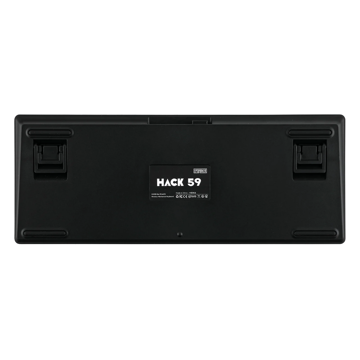 EPOMAKER Hack59 QMK/VIA HHKB-like Layout Gasket-mounted Hot-Swap Wired/2.4GHz/Bluetooth 5.0 Wireless Mechanical Gaming Keyboard