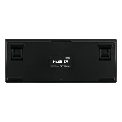 EPOMAKER Hack59 QMK/VIA HHKB-like Layout Gasket-mounted Hot-Swap Wired/2.4GHz/Bluetooth 5.0 Wireless Mechanical Gaming Keyboard