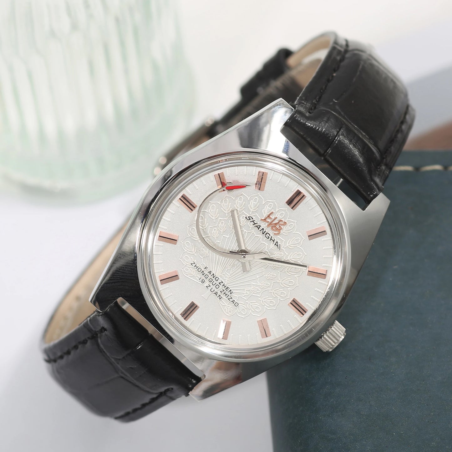 Shanghai 36MM Hand-Wind Mechanical Watch 7120 Waterproof china Watch for Men wholesale