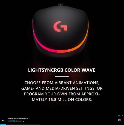 Logitech G203 LIGHTSYNC Wired Gaming Mouse 8000 DPI RGB Sensor, 6 Buttons Mechanical Tensioning USB Mouse for Gaming & Office