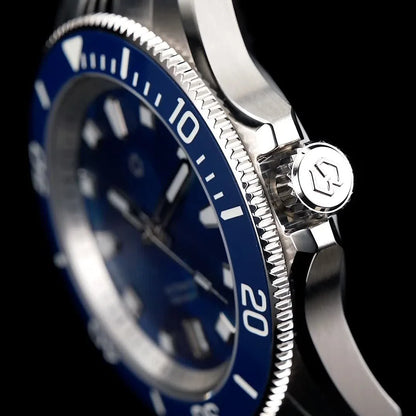 WISHDOIT Automatic Mechanical Watch Miyota 8215 Movement Mother of Pearl Dial Ceramic Bezel Waterproof 150M Diving Watch