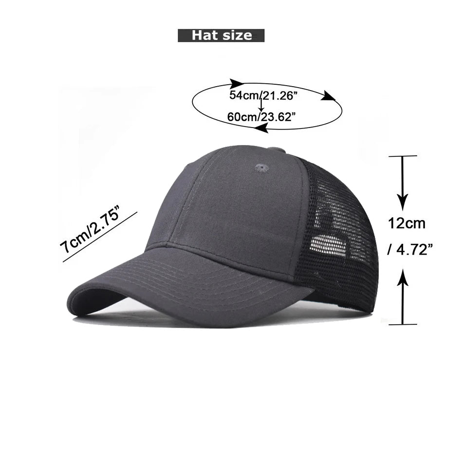 Cappellino da baseball per adulti, cappellino a rete, visiera curva poco profonda, cappello unisex, cappello estivo, cappello traspirante, cappellino da ombra, cappellino per primavera e autunno, cappellino hip hop aderente