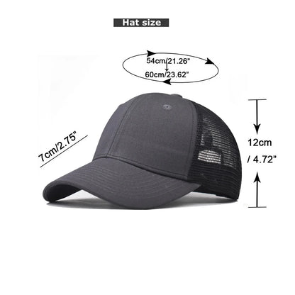 Cappellino da baseball per adulti, cappellino a rete, visiera curva poco profonda, cappello unisex, cappello estivo, cappello traspirante, cappellino da ombra, cappellino per primavera e autunno, cappellino hip hop aderente