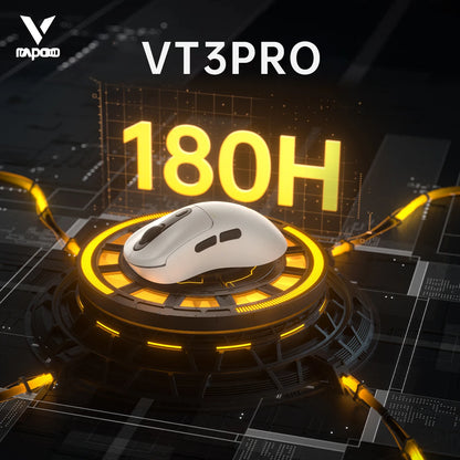 Rapoo VT3Pro GEN-1 Wireless Gaming Mouse 26,000 DPI, 8KHz Polling Rate, 59g Lightweight, 9 Programmable Buttons, PAW3398 Optical Sensor