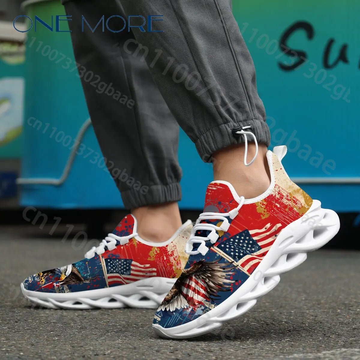 Amerikanische 250er-Serie zum Unabhängigkeitstag – Freizeit-Schuhe für Jungen und Mädchen – Personalisiert – Exklusives Design mit amerikanischer Flagge – Coole Sportschuhe für Kinder – Auf Lager