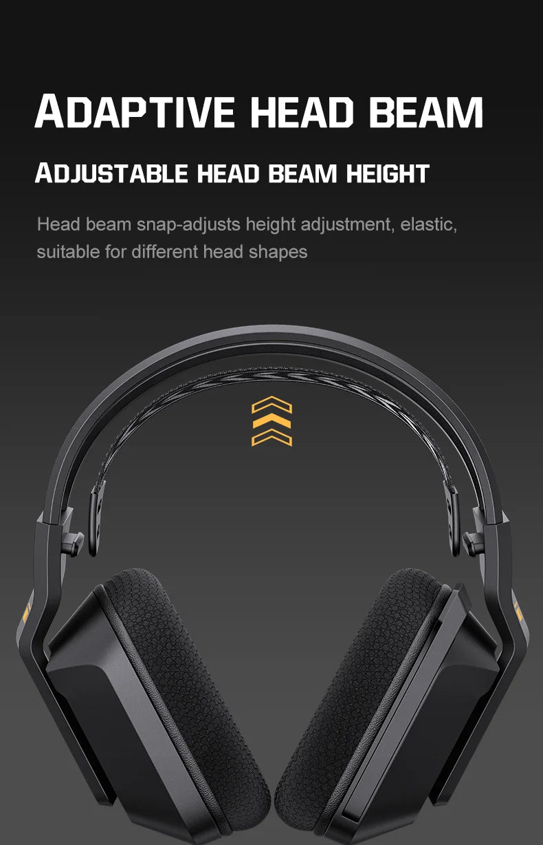 ONIKUMA GT828 Wireless Gaming Headset Bluetooth 5.3 RGB Headphones with Mic, Noise Cancelling, 4-Mode Connection for PC, PS5 & Laptop