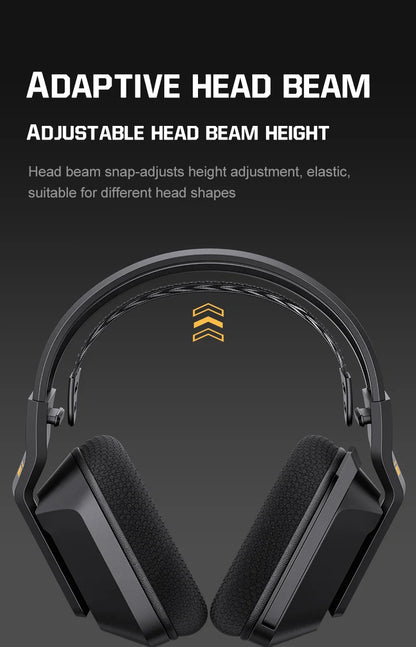 ONIKUMA GT828 Wireless Gaming Headset Bluetooth 5.3 RGB Headphones with Mic, Noise Cancelling, 4-Mode Connection for PC, PS5 & Laptop
