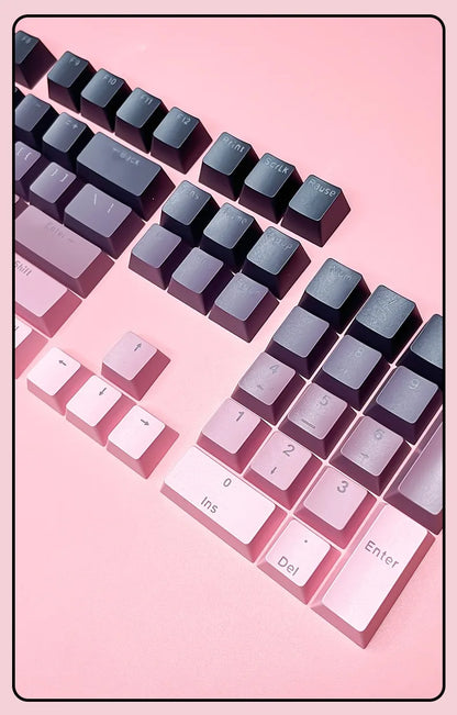 132 Keys OEM Profile Gradient backlit RGB Keycaps For Cherry Mx Switch Mechanical Gamer Keyboard PBT Keycap ISO Layout Key caps