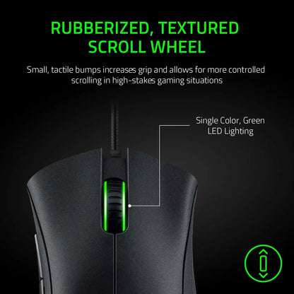 Original Razer Wired Gaming Mouse 6400 DPI Optical Gaming Mouse USB Ergonomic Gaming Mouse for PC, Laptop & Esports