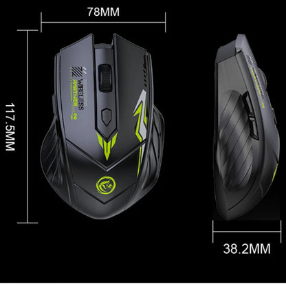 Rechargeable Wireless Mouse Bluetooth 5.4 & 2.4GHz Gaming Mouse, Ergonomic Wireless Mouse 1600 DPI for PC, Laptop & Office