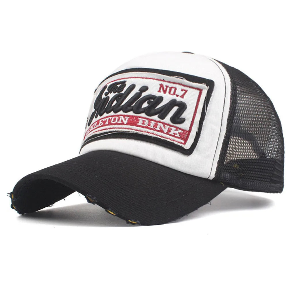 Streetwear-Dad-Baseballcap mit Buchstabenstickerei und Mesh, modische Snapback-Cap, Hip-Hop, Outdoor, Y2K, Trucker-Hut, Gorras F2719 für Damen und Herren