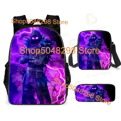 Estojo Grande em Lona Kawaii para Lápis e Canetas, para Rapazes e Raparigas, Estampa Fortnite, Material Escolar, Papelaria, Presente de Aniversário para Adolescentes