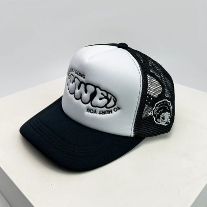 New Unisex Color Block Printed Letter Embroidery Baseball Hats Hip Hop Breathable Mesh Sunshade Street Trucker Caps Versatile