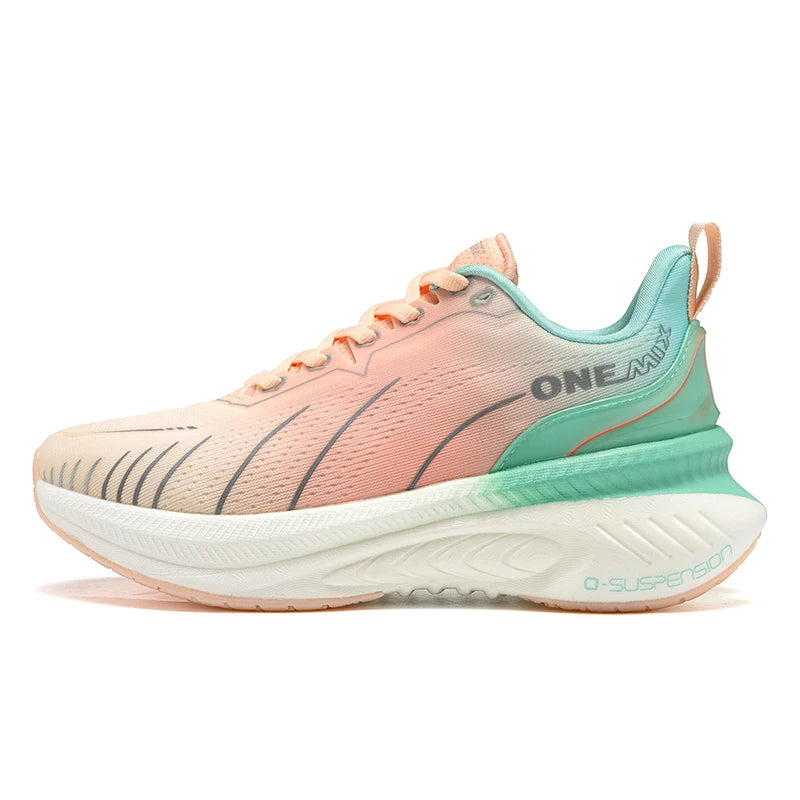 Baskets pour femme ONEMIX noires, chaussures de course respirantes pour femme, modèle de créateur, livraison gratuite, chaussures de sport roses à amorti