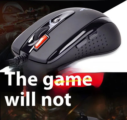 A4TECH Bloody X7-710K Wired Gaming Mouse 2000 DPI USB Gamer Mouse with Macro Programming for PC, Laptop & Esports