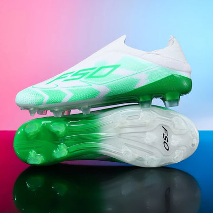 Chaussures de football pour hommes – Chaussures de football antidérapantes pour garçons – Chaussures de football d'extérieur très vendues – Chaussures de football pour gazon – Baskets de match – Crampons de haute qualité – Hautes – Légères