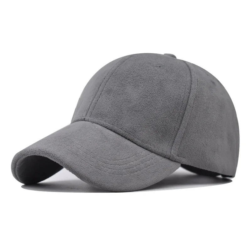 Afslappede baseballkasketter til kvinder og mænd – modekasketter i ruskind til efterår og vinter – udendørs solkasketter – snapback-kasketter – unisex-kasketter i ensfarvet design – hiphop-kasketter