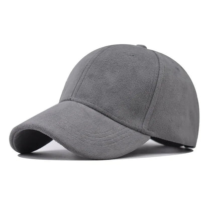 Afslappede baseballkasketter til kvinder og mænd – modekasketter i ruskind til efterår og vinter – udendørs solkasketter – snapback-kasketter – unisex-kasketter i ensfarvet design – hiphop-kasketter