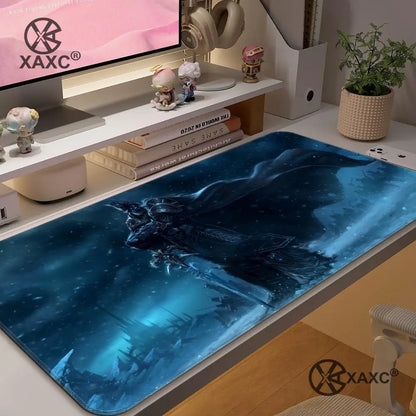 Lich King World Of Warcraft XAXC Mouse Pad large keyboard mouse desk pad non-slip rubber gaming mouse pad laptop mouse carpet